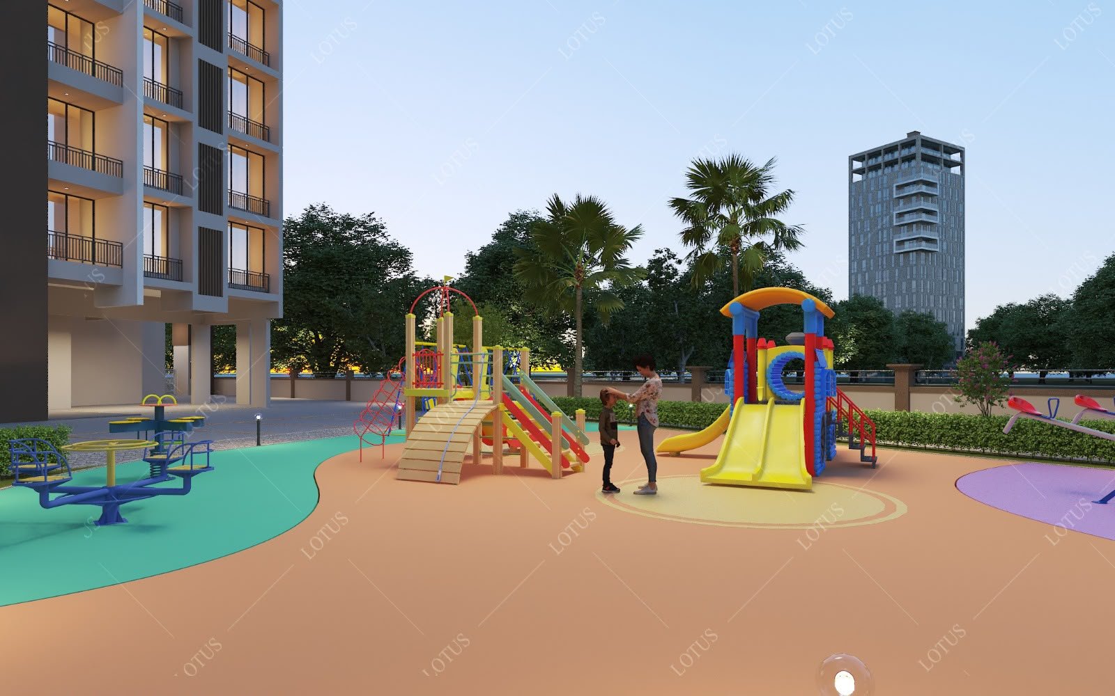 Children's play deck